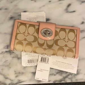 New Coach Signature slim envelope wallet